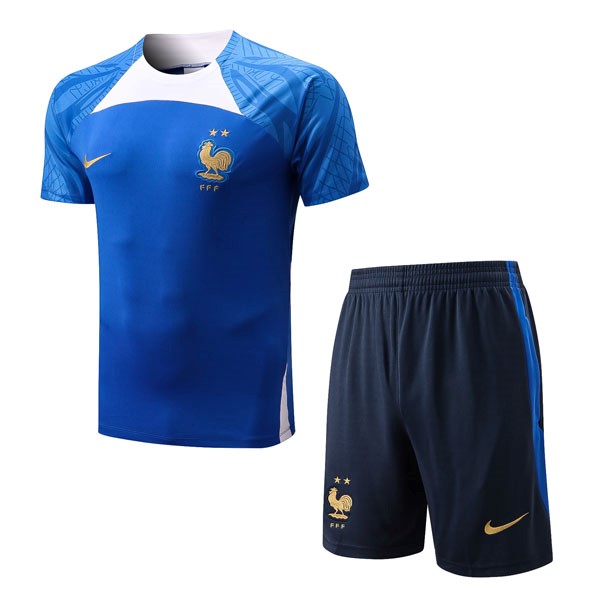 Camiseta Entrenamiento Francia Conjunto Completo 2022 2023 Azul 2